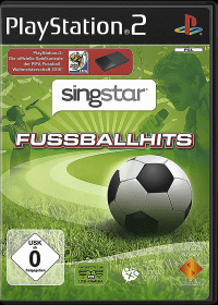 Singstar Fussballhits PAL Playstation 2  box art